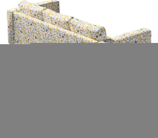 Potah na pohovku IKEA Norsborg 3-místná barva žlutá látka pletený vzor, vzorované