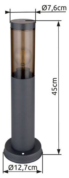 Globo 3158SA - Venkovní lampa BOSTON 1xE27/23W/230V 45 cm IP44