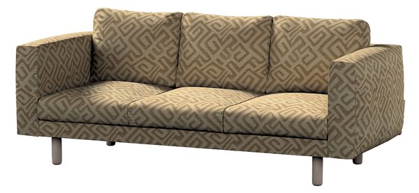 Potah na pohovku IKEA Norsborg 3-místná barva béžová látka pletený vzor, vzorované