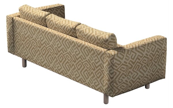 Potah na pohovku IKEA Norsborg 3-místná barva béžová látka pletený vzor, vzorované