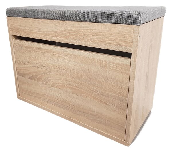 Botník s sedátkem Stolfest 80 x 43 x 30 cm dub sonoma