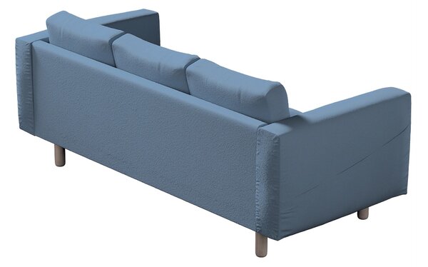 Potah na pohovku IKEA Norsborg 3-místná barva modrá látka pletený vzor