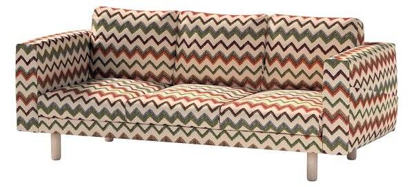 Potah na pohovku IKEA Norsborg 3-místná barva vícebarevná látka pletený vzor, vzorované