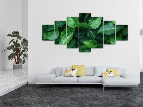Obraz - Zelené listy (210x100 cm)