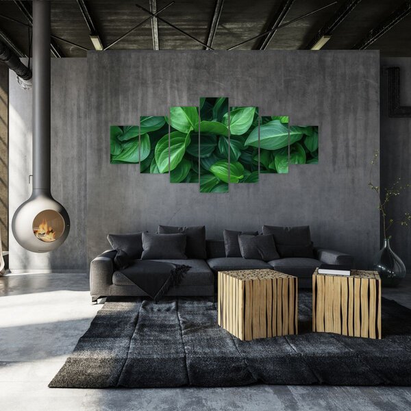 Obraz - Zelené listy (210x100 cm)