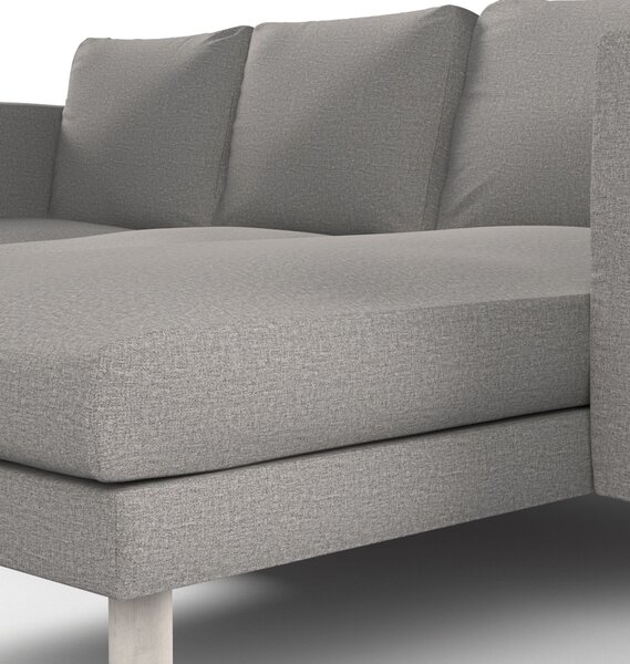 Potah na pohovku IKEA Norsborg 3-místná se šezlongem barva šedá látka pletený vzor