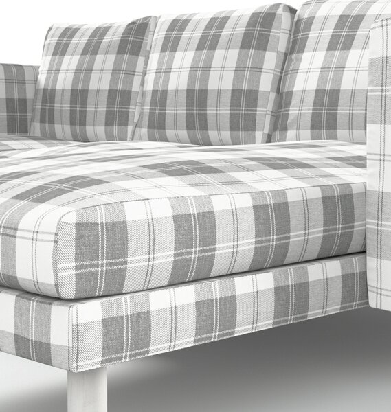 Potah na pohovku IKEA Norsborg 3-místná se šezlongem barva šedá látka pletený vzor, vzorované