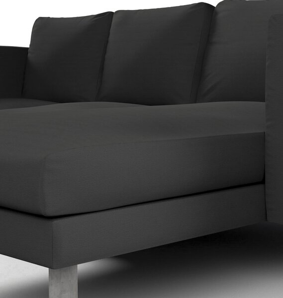 Potah na pohovku IKEA Norsborg 3-místná se šezlongem barva šedá