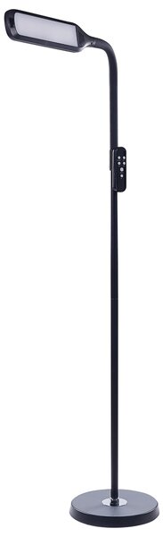 LED stojací lampa ARIES s dálkovým ovládáním se stmívačem Kov Černá