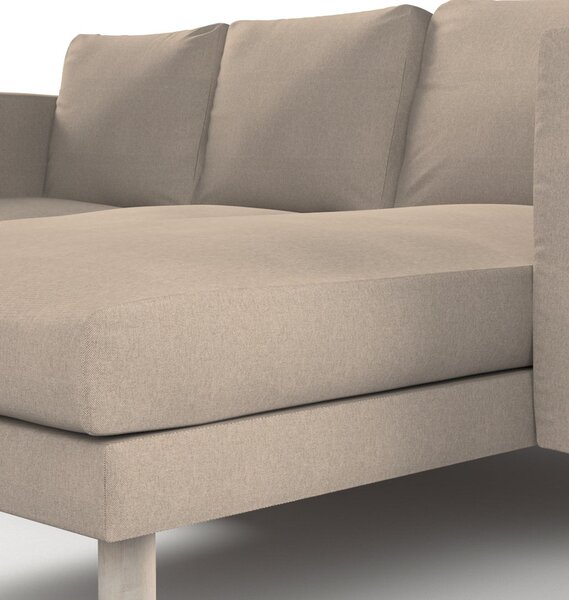 Potah na pohovku IKEA Norsborg 3-místná se šezlongem barva béžová látka pletený vzor