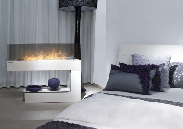 InFire - BIO krb 110x85,5 cm 3kW bílá