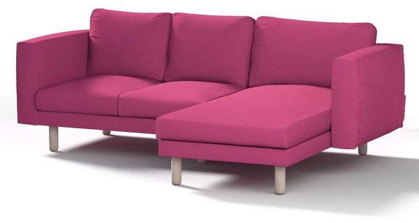 Potah na pohovku IKEA Norsborg 3-místná se šezlongem barva růžová látka pletený vzor