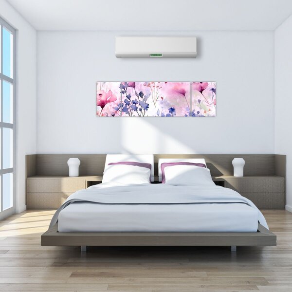 Obraz - Akvarelová louka (170x50 cm)