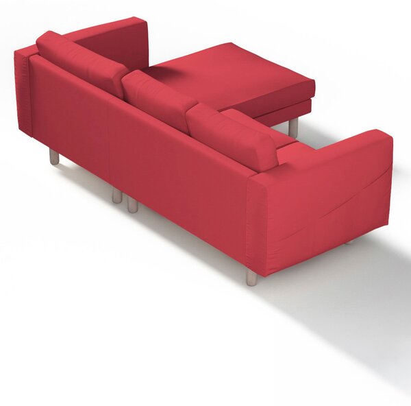 Potah na pohovku IKEA Norsborg 3-místná se šezlongem barva červená látka pletený vzor