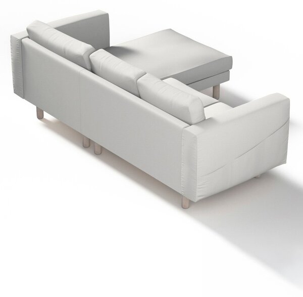 Potah na pohovku IKEA Norsborg 3-místná se šezlongem barva šedá látka pletený vzor