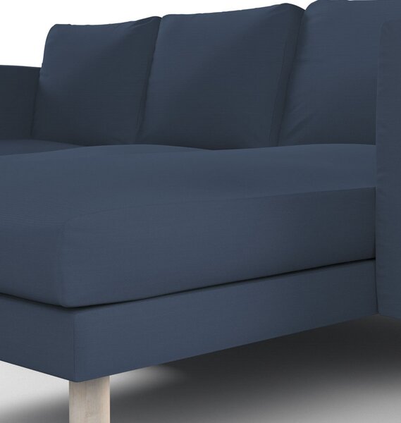 Potah na pohovku IKEA Norsborg 3-místná se šezlongem barva tmavě modrá