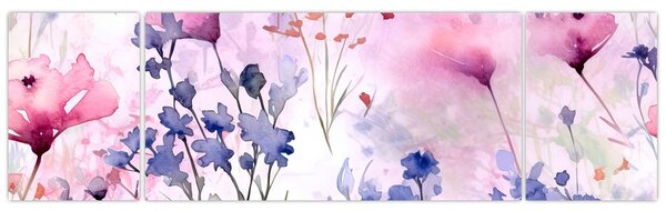 Obraz - Akvarelová louka (170x50 cm)