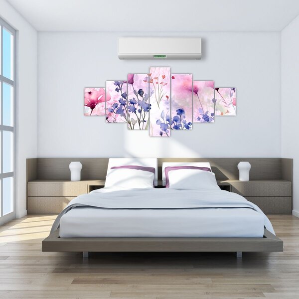 Obraz - Akvarelová louka (210x100 cm)