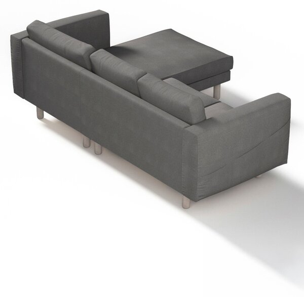 Potah na pohovku IKEA Norsborg 3-místná se šezlongem barva šedá látka pletený vzor