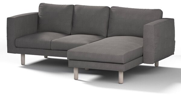Potah na pohovku IKEA Norsborg 3-místná se šezlongem barva šedá látka pletený vzor