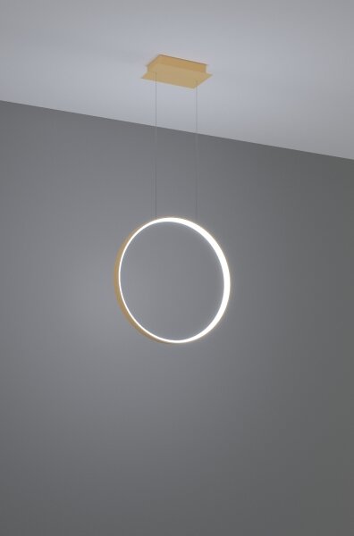Thoro TH.221 - LED Lustr na lanku RIO LED/30W/230V CRI95 4000K pr. 55 cm zlatá