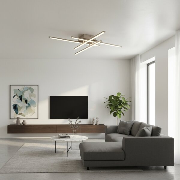Brilagi - LED Stropní svítidlo STRIPES LED/37W/230V stříbrná