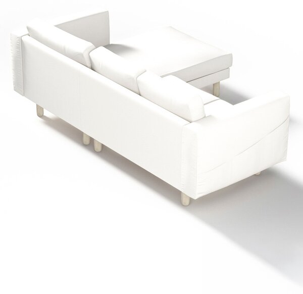 Potah na pohovku IKEA Norsborg 3-místná se šezlongem barva bílá