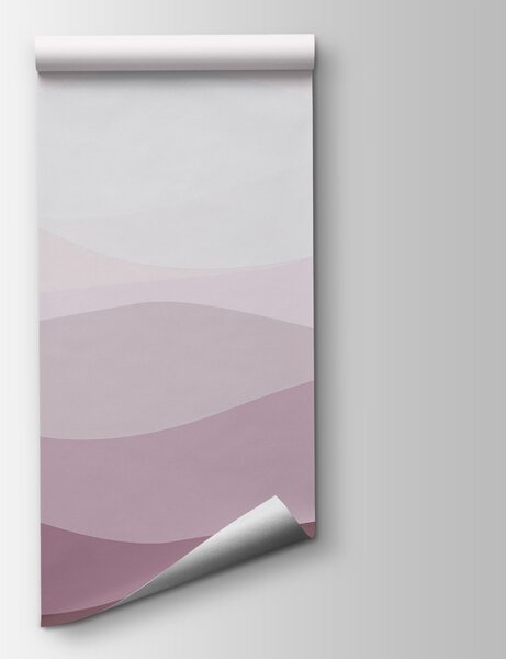 Fototapeta Fialové a bílé vlnovky, Designové fototapety na zeď, Populární fototapety, w01721v4 - Tapeko.co.cz