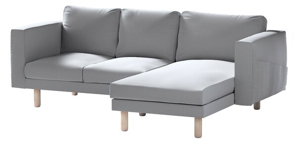 Potah na pohovku IKEA Norsborg 3-místná se šezlongem barva šedá látka sametová