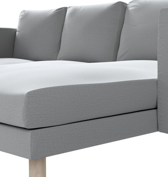 Potah na pohovku IKEA Norsborg 3-místná se šezlongem barva šedá látka sametová
