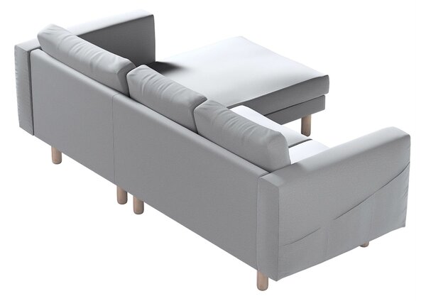 Potah na pohovku IKEA Norsborg 3-místná se šezlongem barva šedá látka sametová