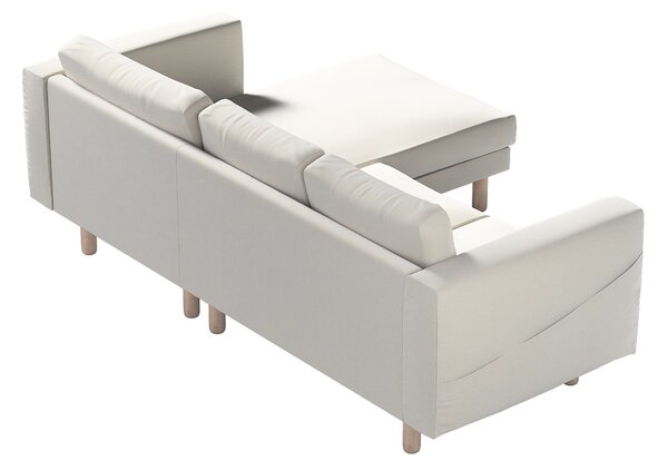 Potah na pohovku IKEA Norsborg 3-místná se šezlongem barva šedá látka sametová