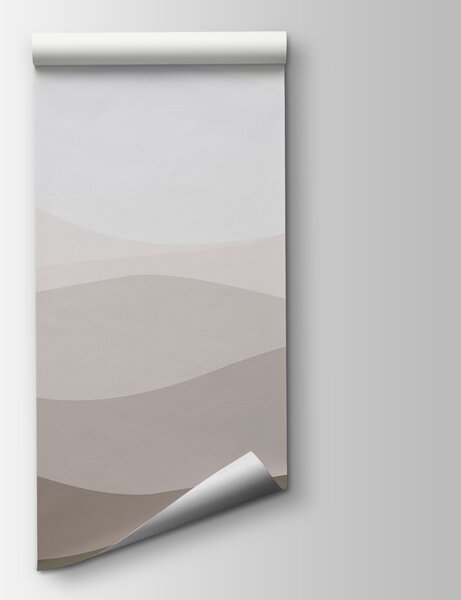 Fototapeta Hnědé a bílé vlnovky, Designové fototapety na zeď, Populární fototapety, w01721v3 - Tapeko.co.cz