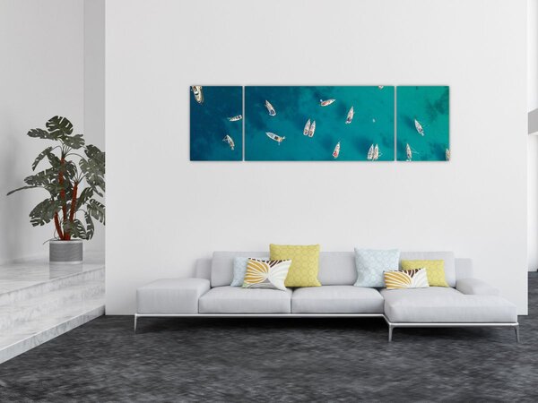 Obraz - Plachetnice (170x50 cm)
