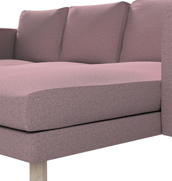 Potah na pohovku IKEA Norsborg 3-místná se šezlongem barva růžová látka pletený vzor