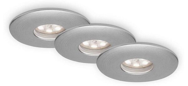 Briloner 7240-039 -SADA 3x LED Koupelnové podhledové svítidlo LED/1,8W/230V IP44