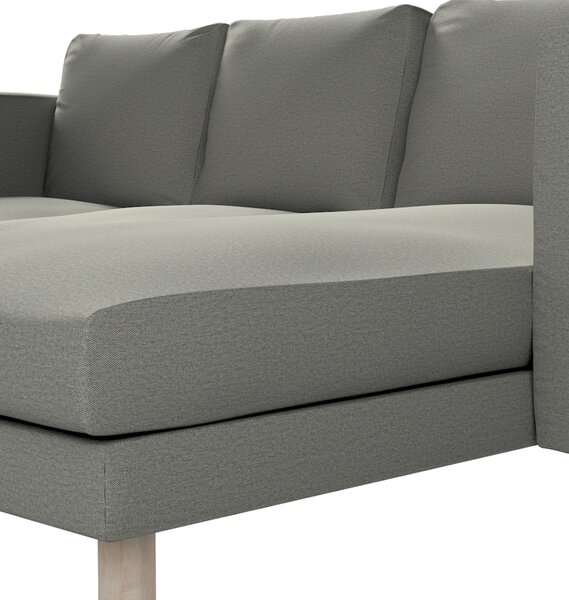 Potah na pohovku IKEA Norsborg 3-místná se šezlongem barva šedá látka pletený vzor