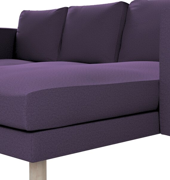 Potah na pohovku IKEA Norsborg 3-místná se šezlongem barva fialová látka pletený vzor