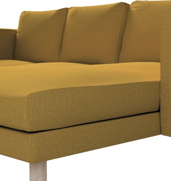 Potah na pohovku IKEA Norsborg 3-místná se šezlongem barva žlutá látka pletený vzor