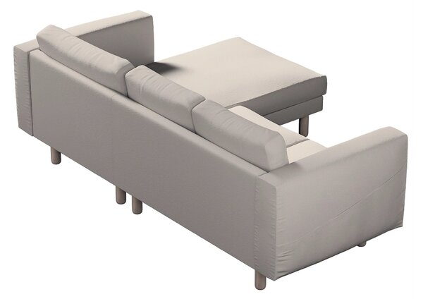 Potah na pohovku IKEA Norsborg 3-místná se šezlongem barva béžová látka pletený vzor