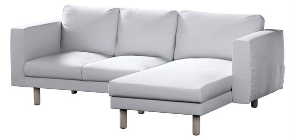 Potah na pohovku IKEA Norsborg 3-místná se šezlongem barva bílá látka pletený vzor