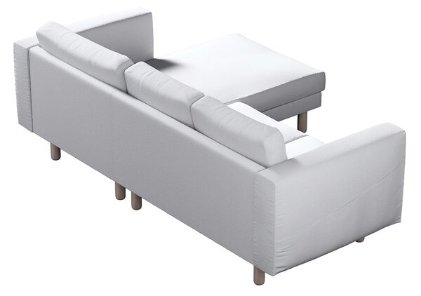 Potah na pohovku IKEA Norsborg 3-místná se šezlongem barva bílá látka pletený vzor