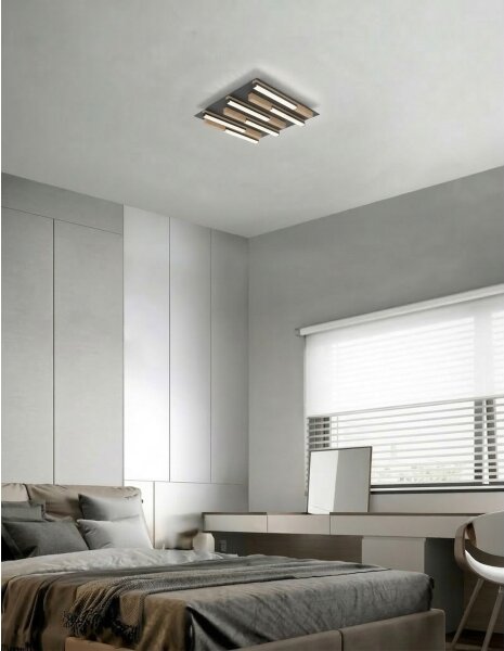 Wofi 9031-606 - LED Stmívatelné stropní svítidlo PALERMO LED/26W/230V dřevo