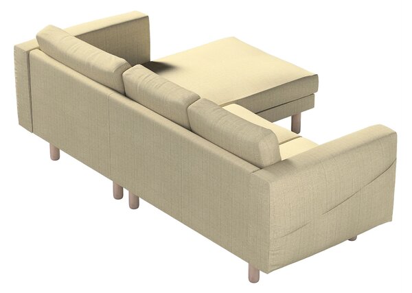 Potah na pohovku IKEA Norsborg 3-místná se šezlongem barva béžová látka pletený vzor