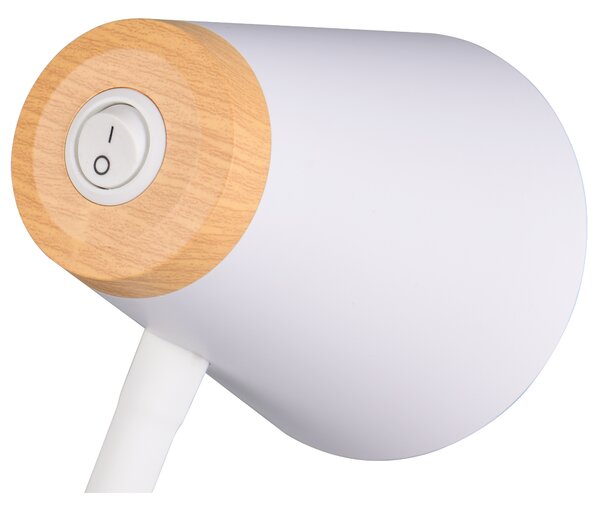 Stolní LED lampa PONGO bílá