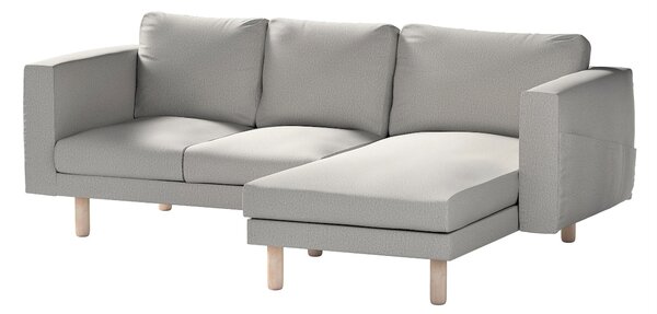Potah na pohovku IKEA Norsborg 3-místná se šezlongem barva šedá látka pletený vzor