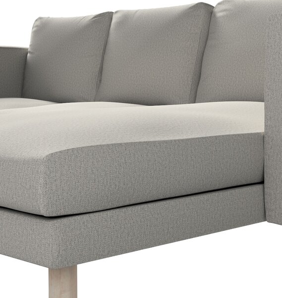 Potah na pohovku IKEA Norsborg 3-místná se šezlongem barva šedá látka pletený vzor