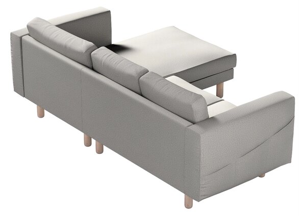 Potah na pohovku IKEA Norsborg 3-místná se šezlongem barva šedá látka pletený vzor