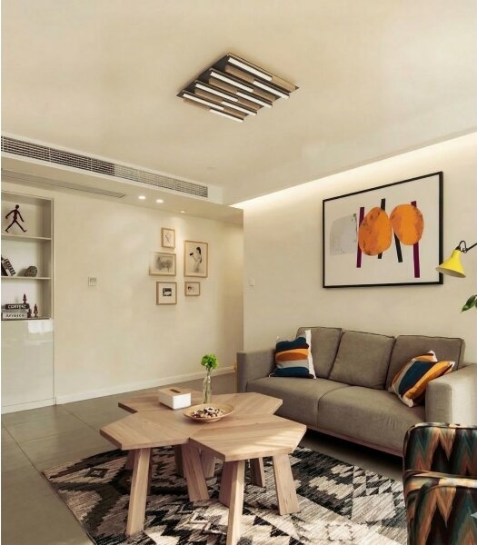 Wofi 9031-1006 - LED Stmívatelné stropní svítidlo PALERMO LED/40W/230V dřevo