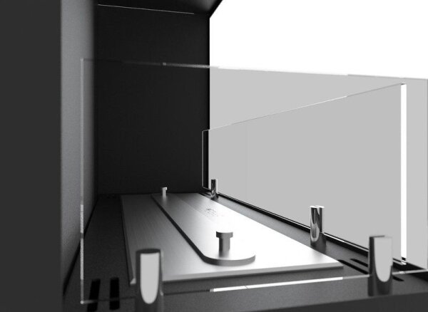 InFire - Rohový BIO krb 45x90 cm 3kW černá
